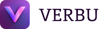 Verbu logo with brand and text